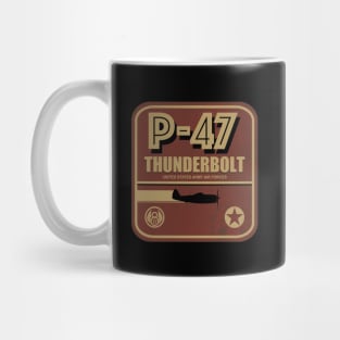 P-47 Thunderbolt (Small logo) Mug